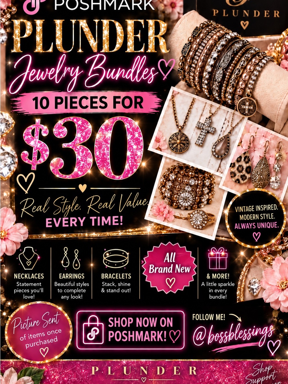 ✨ Plunder Jewelry Reseller Bundle 10 Pieces for $30✨